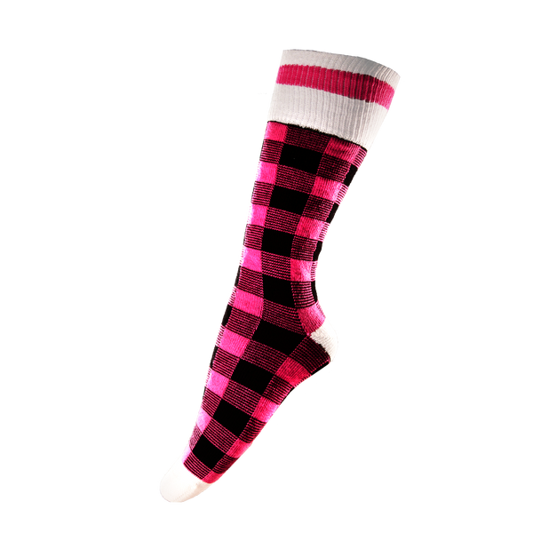 Pook Socks - Pink Plaid
