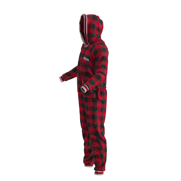 Pook Onesie - Red (Adult Unisex)
