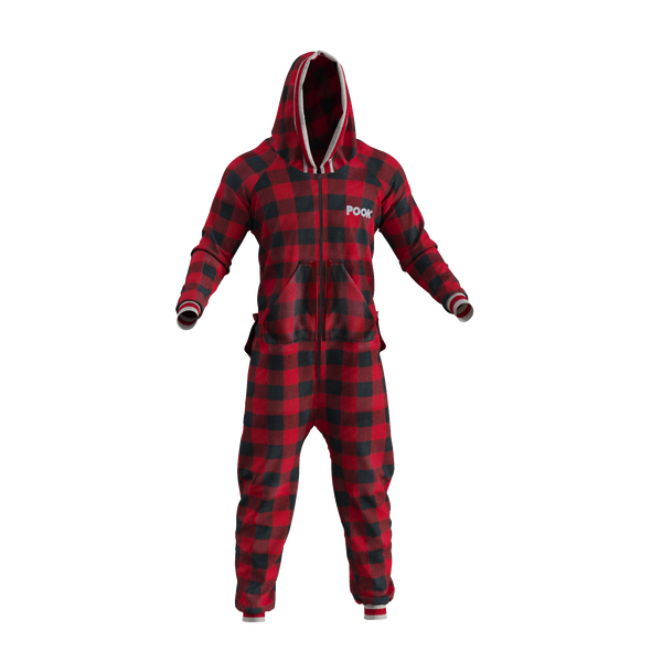 Pook Onesie - Red (Adult Unisex)