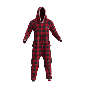 Pook Onesie - Red (Adult Unisex)