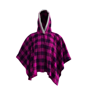 Pook Poncho - Adult Pink Polar Fleece w/ Snap Fastners