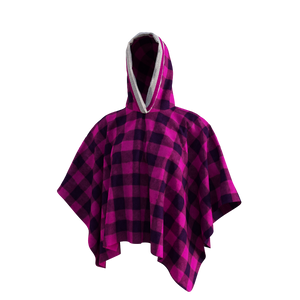 Pook Poncho - Adult Pink Polar Fleece w/ Snap Fastners