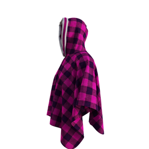 Pook Poncho - Adult Pink Polar Fleece w/ Snap Fastners