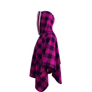 Pook Poncho - Adult Pink Polar Fleece w/ Snap Fastners