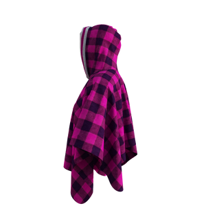 Pook Poncho - Adult Pink Polar Fleece w/ Snap Fastners