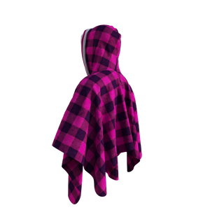 Pook Poncho - Adult Pink Polar Fleece w/ Snap Fastners