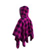 Pook Poncho - Adult Pink Polar Fleece w/ Snap Fastners