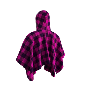 Pook Poncho - Adult Pink Polar Fleece w/ Snap Fastners