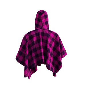 Pook Poncho - Adult Pink Polar Fleece w/ Snap Fastners