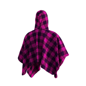 Pook Poncho - Adult Pink Polar Fleece w/ Snap Fastners