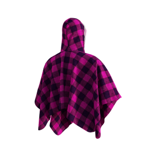 Pook Poncho - Adult Pink Polar Fleece w/ Snap Fastners