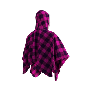 Pook Poncho - Adult Pink Polar Fleece w/ Snap Fastners