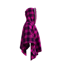 Load image into Gallery viewer, Pook Poncho - Adult Pink Polar Fleece w/ Snap Fastners