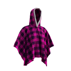 Pook Poncho - Adult Pink Polar Fleece w/ Snap Fastners