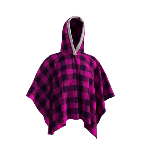Pook Poncho - Adult Pink Polar Fleece w/ Snap Fastners