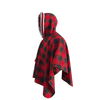 Pook Poncho - Adult Red Polar Fleece w/ Snap Fastners