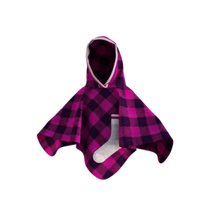 Pookie Poncho - Pink Toddler/Youth Polar Fleece