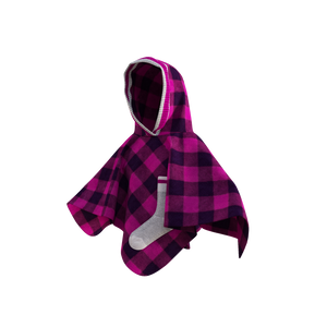 Pookie Poncho - Pink Toddler/Youth Polar Fleece