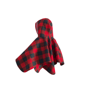 Pookie Poncho - Red Toddler/Youth Polar Fleece
