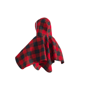 Pookie Poncho - Red Toddler/Youth Polar Fleece