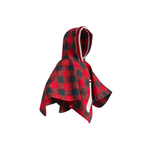 Pookie Poncho - Red Toddler/Youth Polar Fleece