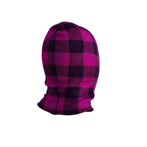 Pook Ninja - Pink Plaid and Black Double Layer Polar Fleece Balaclava