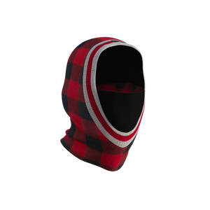 Pook Ninja - Red Plaid and Black Double Layer Polar Fleece Balaclava