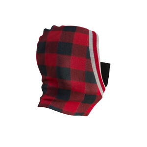 Pook Ninja - Red Plaid and Black Double Layer Polar Fleece Balaclava