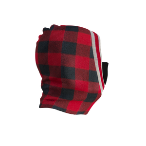 Pook Ninja - Red Plaid and Black Double Layer Polar Fleece Balaclava