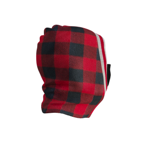 Pook Ninja - Red Plaid and Black Double Layer Polar Fleece Balaclava