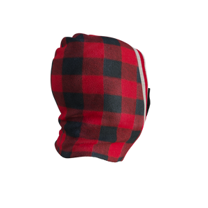 Pook Ninja - Red Plaid and Black Double Layer Polar Fleece Balaclava