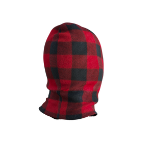 Pook Ninja - Red Plaid and Black Double Layer Polar Fleece Balaclava