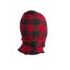 Pook Ninja - Red Plaid and Black Double Layer Polar Fleece Balaclava