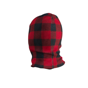 Pook Ninja - Red Plaid and Black Double Layer Polar Fleece Balaclava