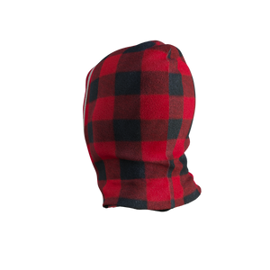 Pook Ninja - Red Plaid and Black Double Layer Polar Fleece Balaclava