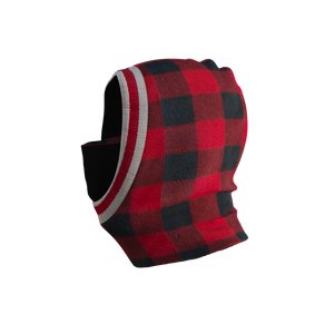Pook Ninja - Red Plaid and Black Double Layer Polar Fleece Balaclava