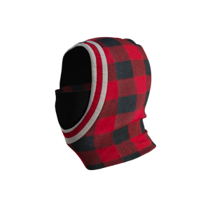 Pook Ninja - Red Plaid and Black Double Layer Polar Fleece Balaclava