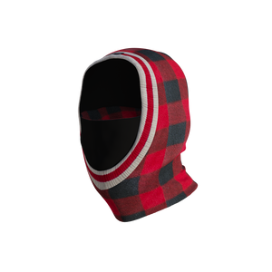 Pook Ninja - Red Plaid and Black Double Layer Polar Fleece Balaclava