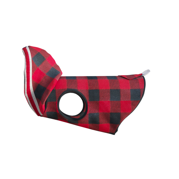 Pook Pooch Hoodie - Red Polar Fleece