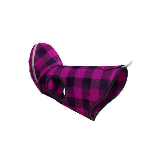 Pook Pooch Hoodie - Pink Polar Fleece