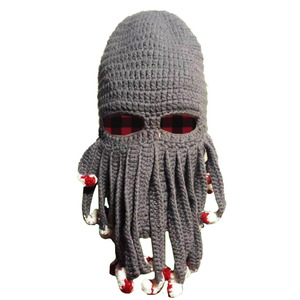 Grey Octopus Knit Balaclava Hat | POOK Canada – Pook USA