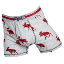 Load image into Gallery viewer, Pook Men&#39;s Boxers (3 PACK) - Black, Moose, Grey Pook