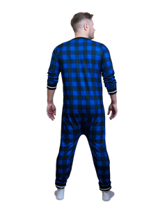 Pook (Blue Plaid) Union Suit