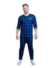 Load image into Gallery viewer, Pook (Blue Plaid) Union Suit