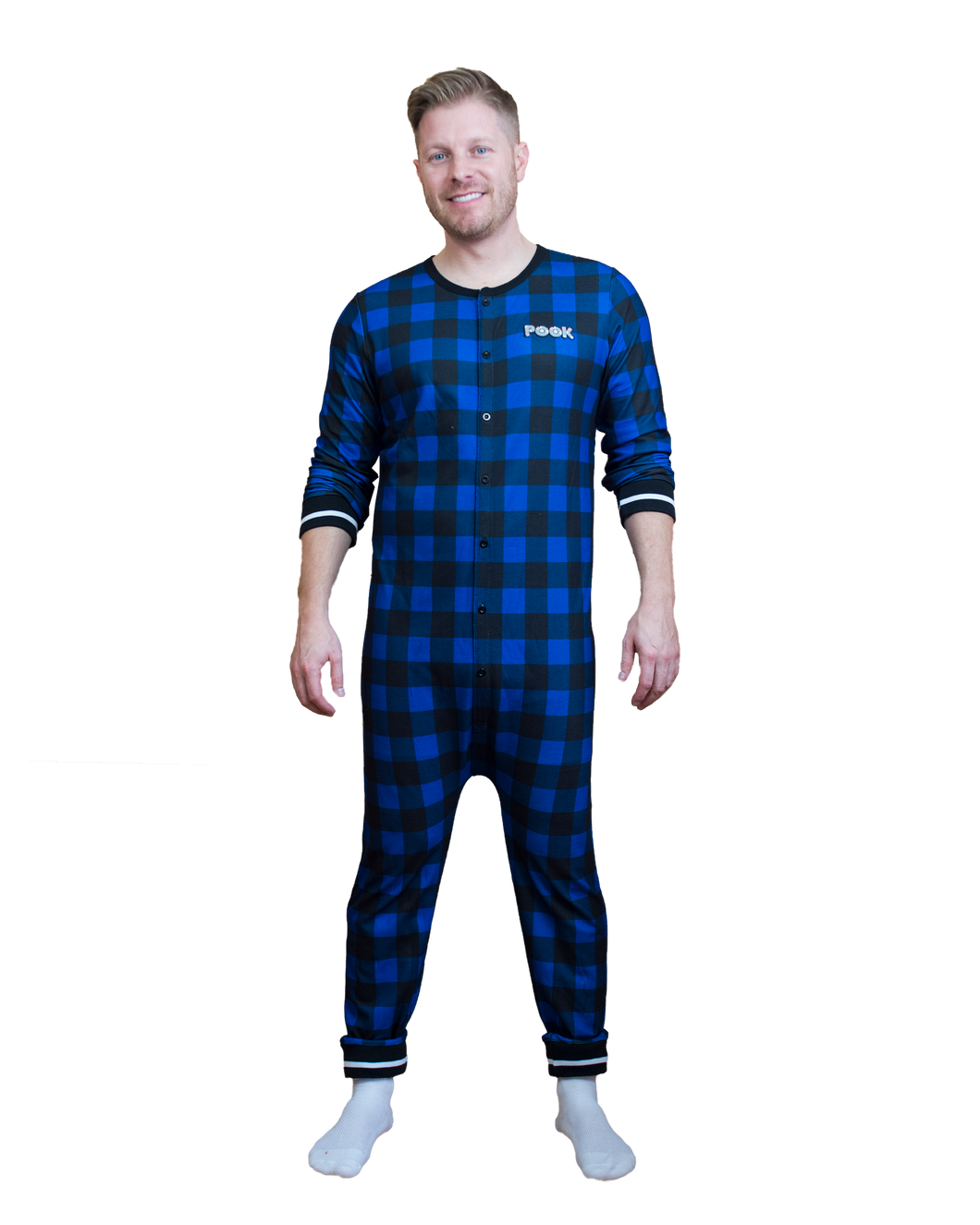 Pook (Blue Plaid) Union Suit