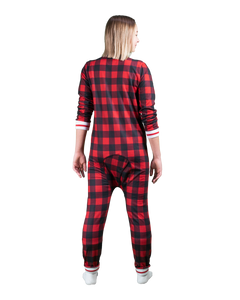 POOK (Red Plaid) Union Suit