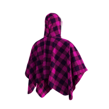 Load image into Gallery viewer, Pook Poncho - Adult Pink Polar Fleece w/ Snap Fastners
