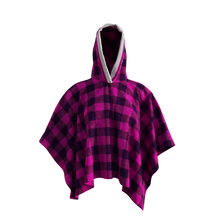 Load image into Gallery viewer, Pook Poncho - Adult Pink Polar Fleece w/ Snap Fastners