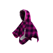 Load image into Gallery viewer, Pookie Poncho - Pink Toddler/Youth Polar Fleece