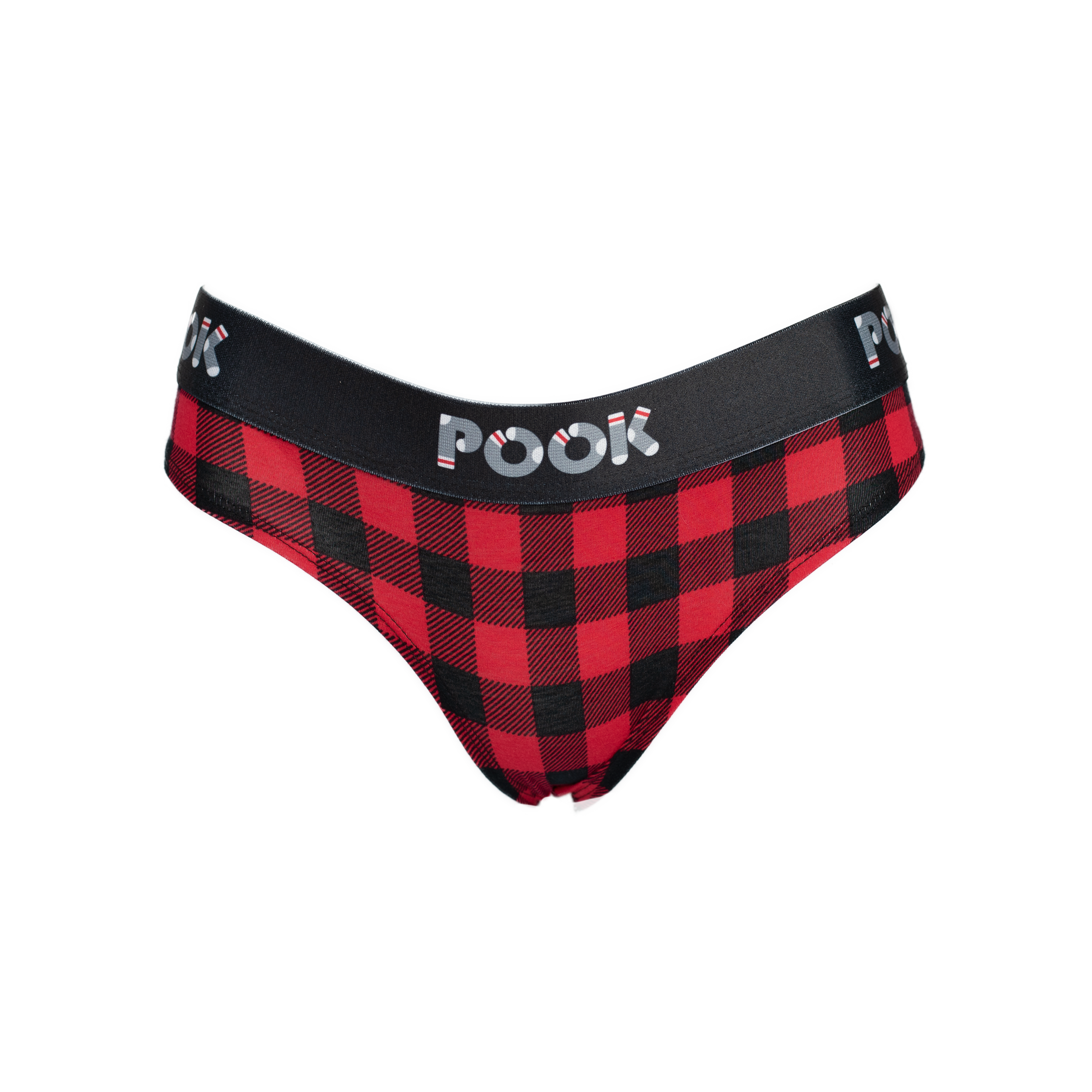 POOK Women's Red Plaid Underwear Cotton – Pook USA
